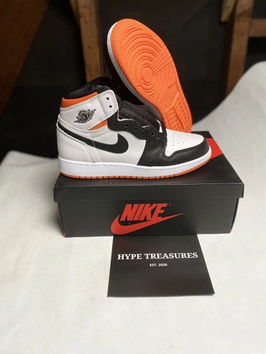 NEW AIR JORDAN 1 RETRO HIGH ELECTRO ORANGE GS 4Y,5Y,6Y -575441-180 FAST SHIP📦✈️