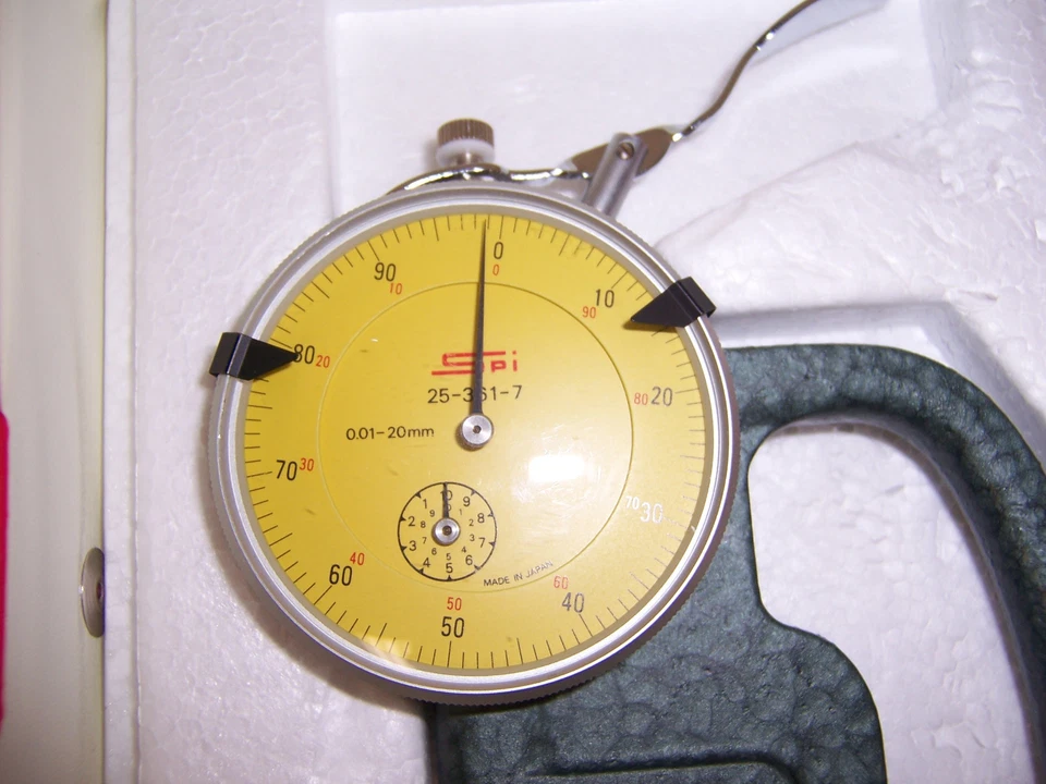 9068 SPI 25-361-7 THICKNESS GUAGE snap GAuGE RANGE 0.01 - 20MM - Image 3 of 4