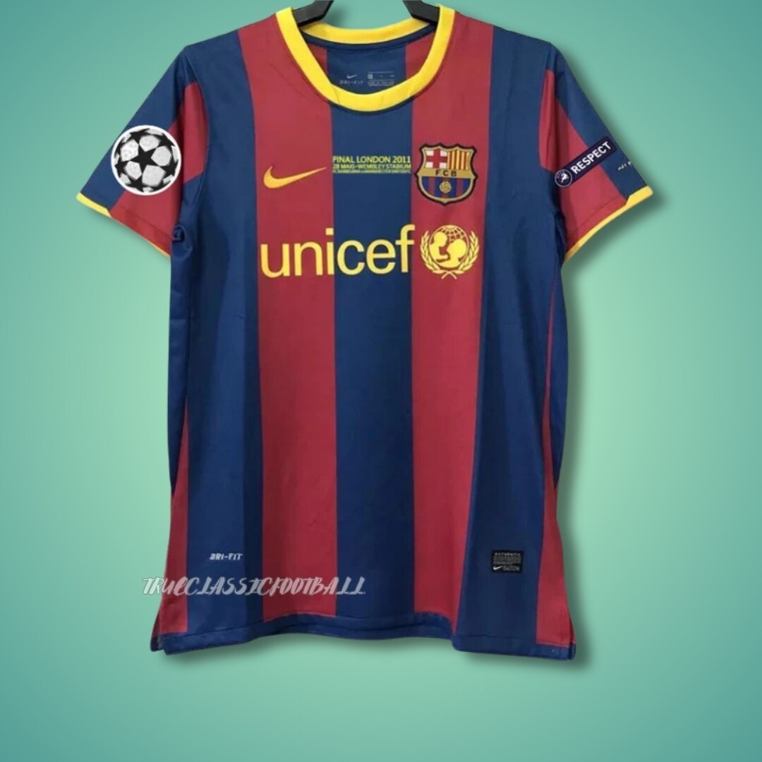新品 10-11 バルセロナ MESSI メッシ 10 シャツ Messi #10 FC Barcelona Final Champions League 2010-2011