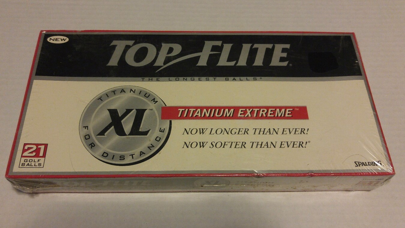 Top Flite XL Titanium Extreme Distance Golf Balls 21 Spalding Sealed New in Box eBay