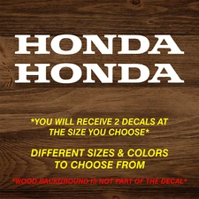 2x Honda Logo Vinyl Decals Stickers Car Truck Window Racing Motorcycle
