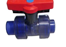 SPEARS 1829-007BL Ball Valve Blue PVC Low Extractable True Union 3/4" FPT x Slip