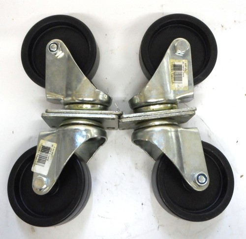 SWIVEL CASTER WHEEL, E-03-4PH, NH # 18970, 4" WHEEL DIA, 1-1/4" TREAD, LOT OF 4