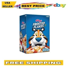 Kellogg’s Frosted Flakes Cereal, 55 oz  Crispy, Sweet, and Energizing