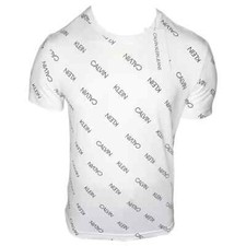 NWT CALVIN KLEIN MSRP 54.99 MEN'S WHITE CREW NECK SHORT SLEEVE T-SHIRT SIZE S