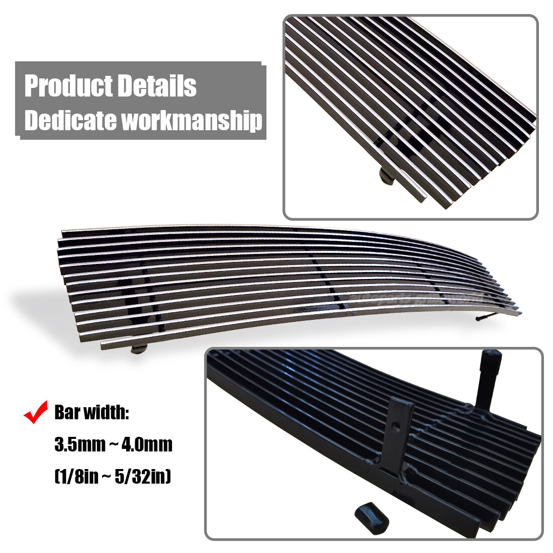 Fits 1988-1992 Chevy Camaro 88-92 Billet Grille Chrome Lower Bumper Grill Insert