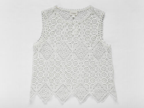 Anthropologie Lacework Shell Sleeveless Lace Top by Deletta - XS, S, M (Ivory) - Picture 3 of 12