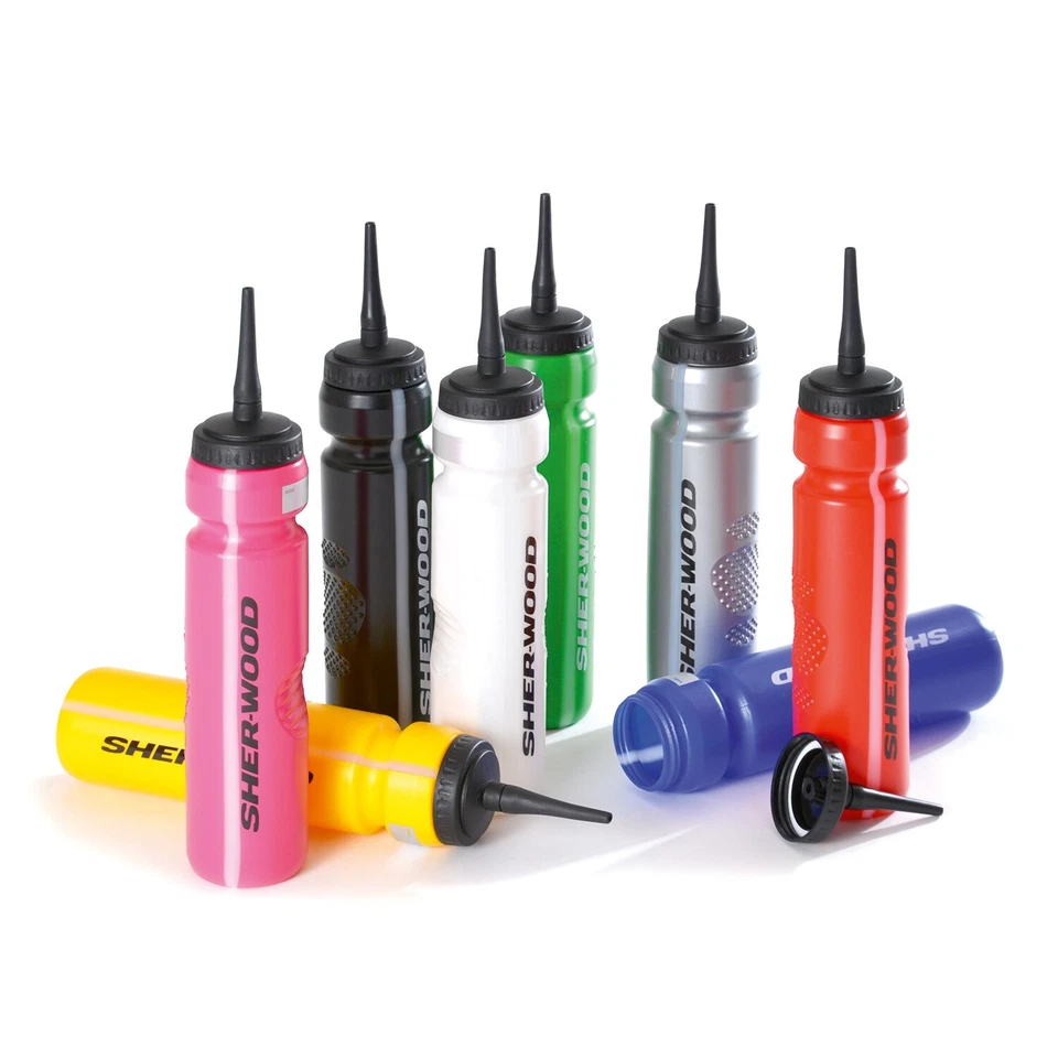 SHER-WOOD Trinkflasche mt Halm 1 Liter Eishockey Hockey Inlinehockey BOTTLE
