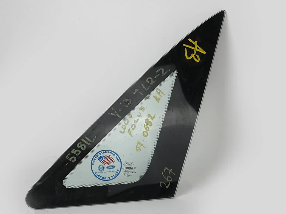 2000 - 2007 Ford Focus Sedan Window Glass Quarter Rear Left Driver Lh Side Oem - Image 2 of 4