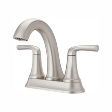 Pfister Ladera 4 in. Centerset 2-Handle Bathroom Faucet in Spot Defense Brushed