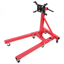 Adjustable Engine Stand Folding Motor Hoist Dolly Mover Auto Repair 2000lb