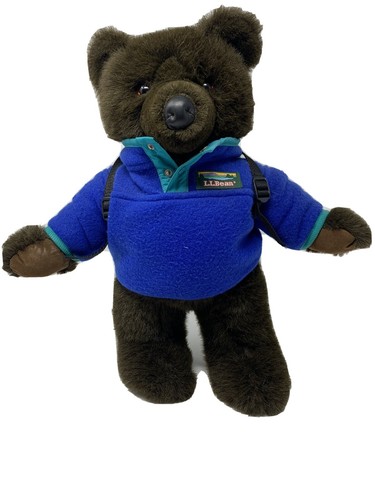 Vintage LL Bean Plush Brown Teddy Bear 