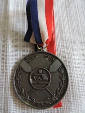 1993 ANN ARBOR SPRINTS Pewter Rowing Medal & Ribbon