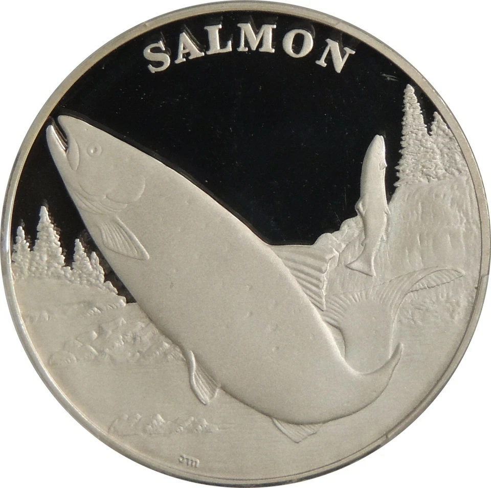 2003 SALMON NATIONAL WILDLIFE REFUGE NWRS SILVER MEDAL PCGS PR69 DCAM #43080842 - Image 3 of 4
