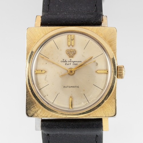 Vintage 14k Yellow Gold Jules Jurgensen Automatic Watch w/ Champagne Dial - Picture 2 of 7