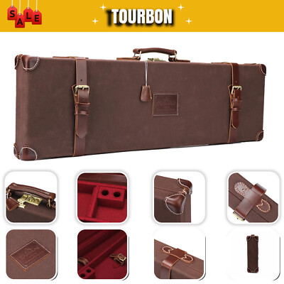 TOURBON Flinte Waffenkoffer Gewehrkoffer Tasche Hartschalencase Gun Safe Canvas