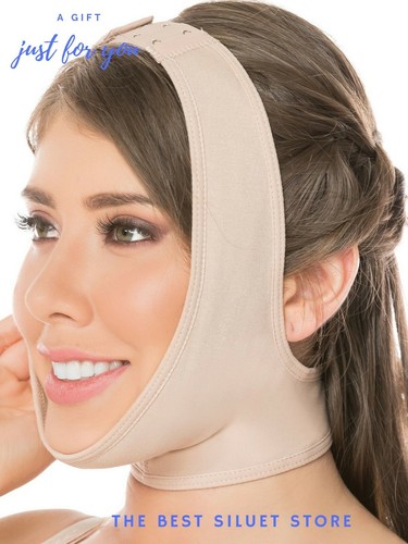 Mentonera Post Quirurgica Lifting Viso Dimagrante Lifting Mento Compressione Viso - Foto 3 di 6