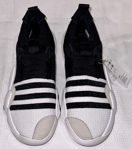 ADIDAS Trae Young 2.0 Knit Black White Basketball Shoes Sneakers Mens 8.5 9 11 - Picture 5 of 11
