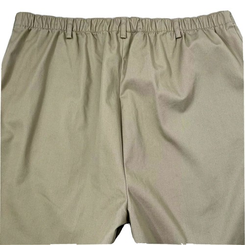 Lands' End Fit 3 Chino Straight Leg Slacks Pants Womens 16P x 28 Khaki Beige - Picture 4 of 9