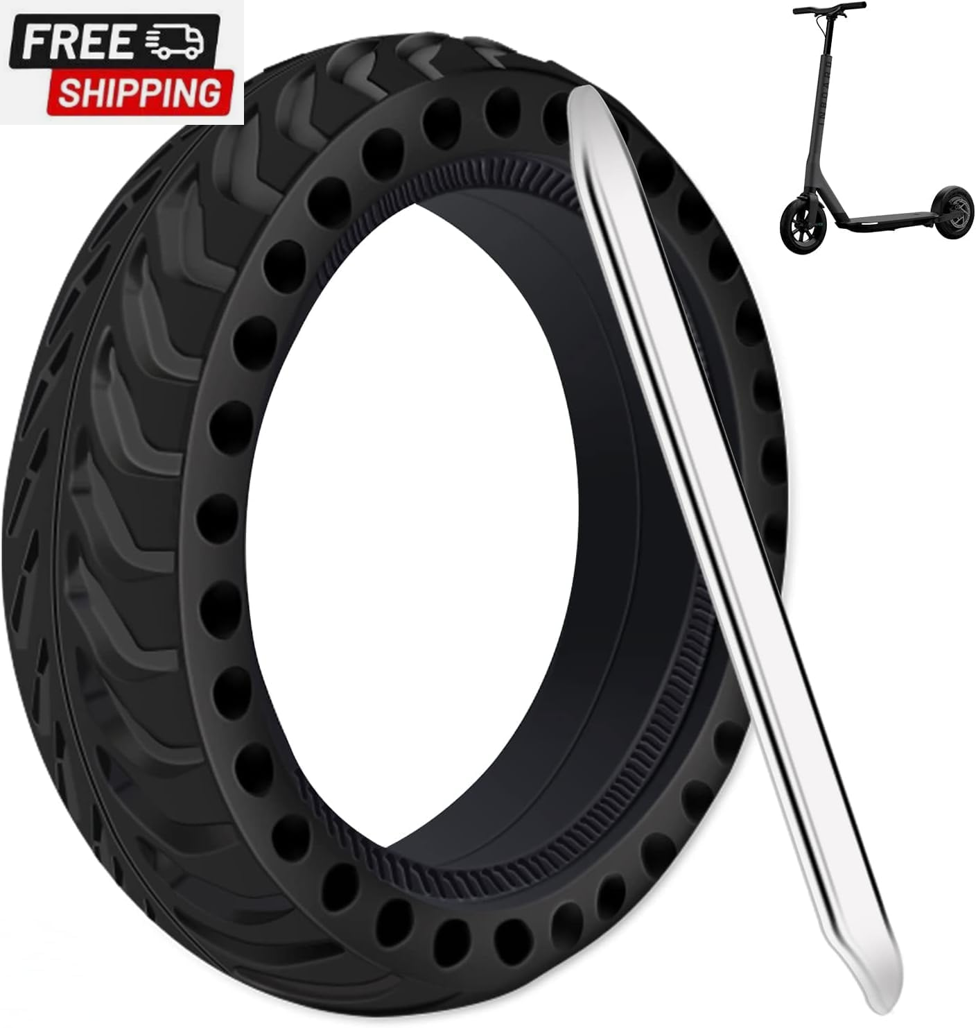 1 Pack Solid Tire,8.5Inch Electric Scooter Wheels for Xiaomi M365 Gotrax/Gxl V2/