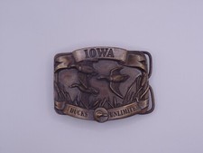 Iowa Ducks Unlimited Belt Buckle 1984