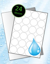 White Waterproof Poly A4 laser Labels | Self Adhesive Plastic Printer labels