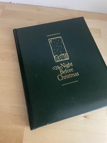 The NIGHT BEFORE CHRISTMAS HALLMARK Book Padded HC 1994 Miki Yamamoto RARE!