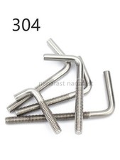 304 Stainless Steel L-Shaped 7-Shaped Screws M4 M5 M6 M8 M10 M12