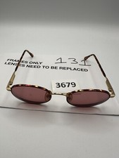 Luxottica Eyeglasses Frame 1244 G560 50 19 130 Gold Tortoise Full Rim Round