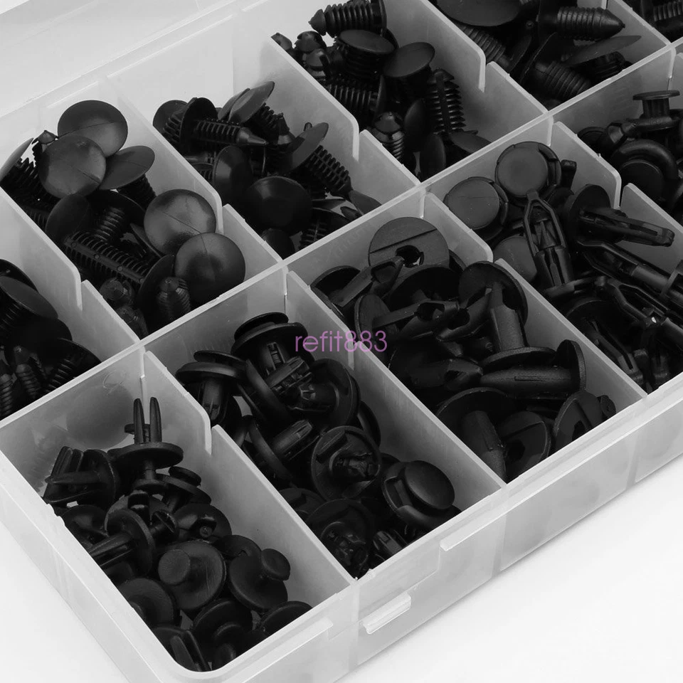 240X Car Push Retainer Pin Rivet Trim Clip Fastener Clips Panel Assortments Kit - Image 3 of 4