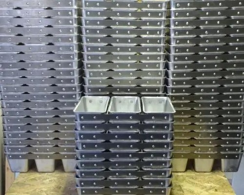 Molde de aluminio para hornear utensilios para hornear cocina L12 con forma de pan 3 piezas - Imagen 10 de 10