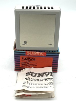 SUNVIC TLM 2453 Thermostat Control 3-27Deg C 220-240V 16A Consealed | eBay