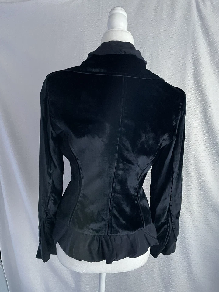 Chaqueta de seda de terciopelo F/W 2002 Tom Ford Yves Saint Laurent F 40 EE. UU. 8 YSL Foto 2 de 4