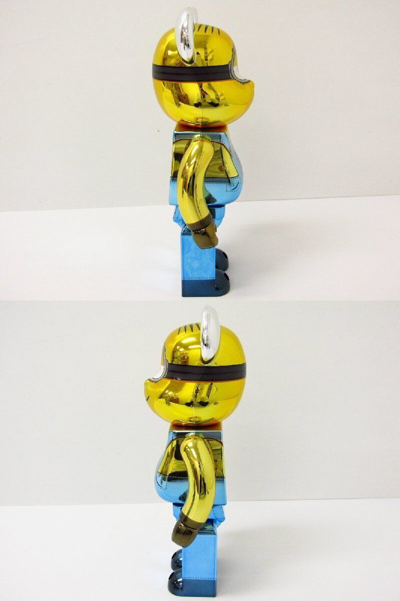 Be@Rbrick Bearbrick Minions Stuart 100 400 Gold Chrome Be@Rbrick Bearbrick Minions Stuart 100 400 Gold Chrome