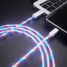 RGB Light Up 3 Feet Charging Cable USB A to USB Type C New