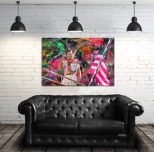 Wolf of Wall "CHEERS" original by MEMENTO 36x24 Ready to Hang HD Canvas