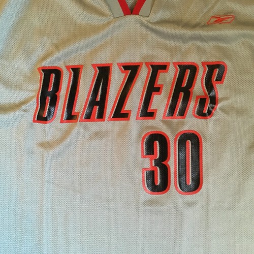Reebok NBA Rasheed Wallace #30 Portland Trail Blazers Gray Mesh Jersey Size XL - Picture 14 of 16