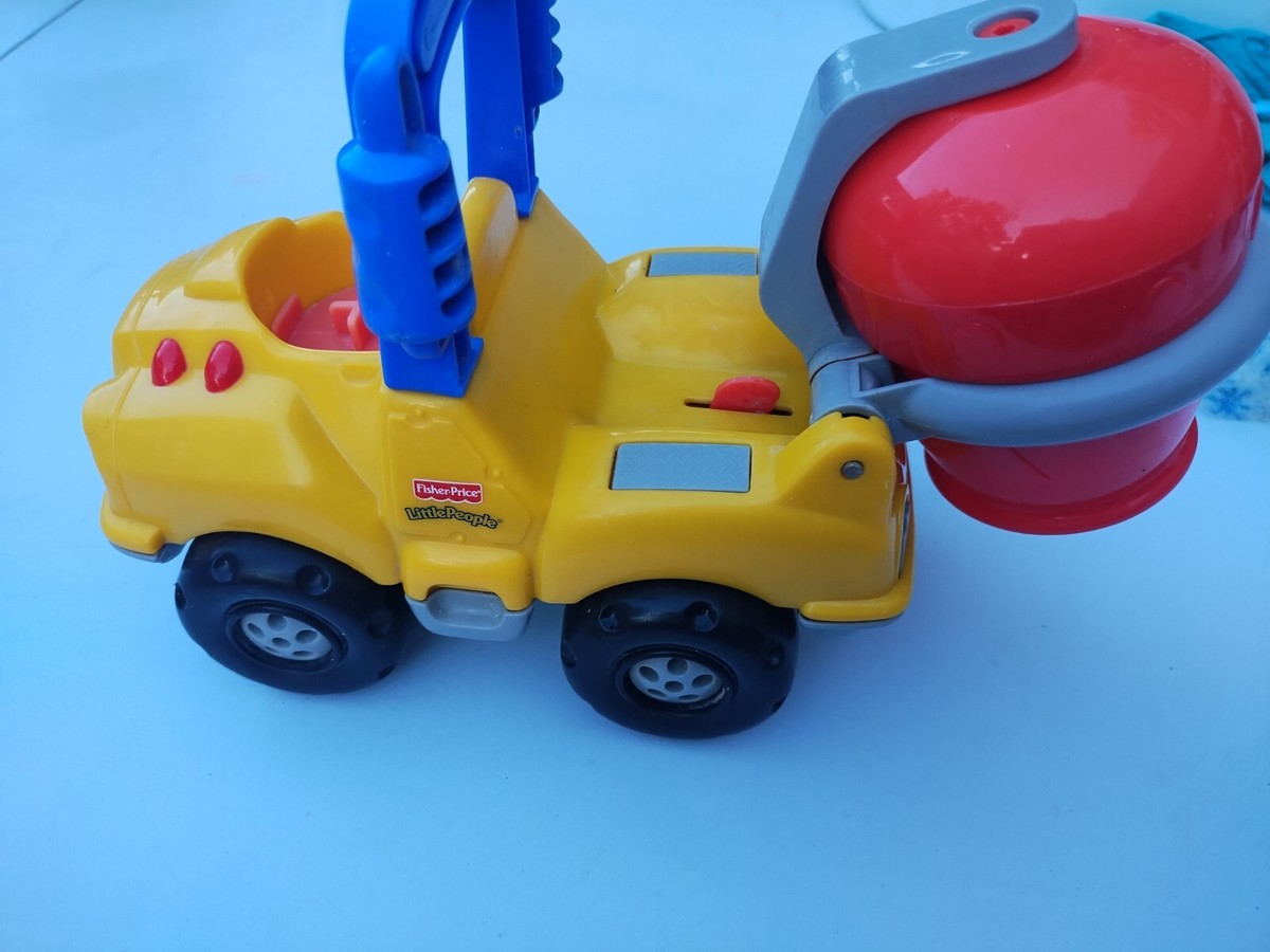 Fisher Price Little People Cement Mixer Truck Construction 2002