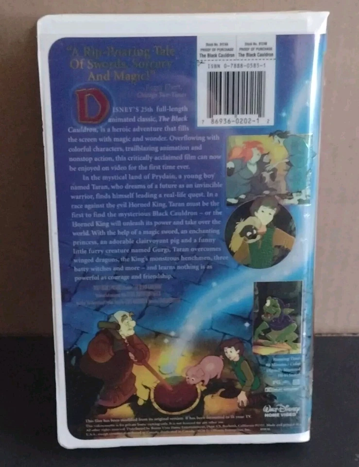 The Black Cauldron (VHS, 1998) - Image 2 of 4
