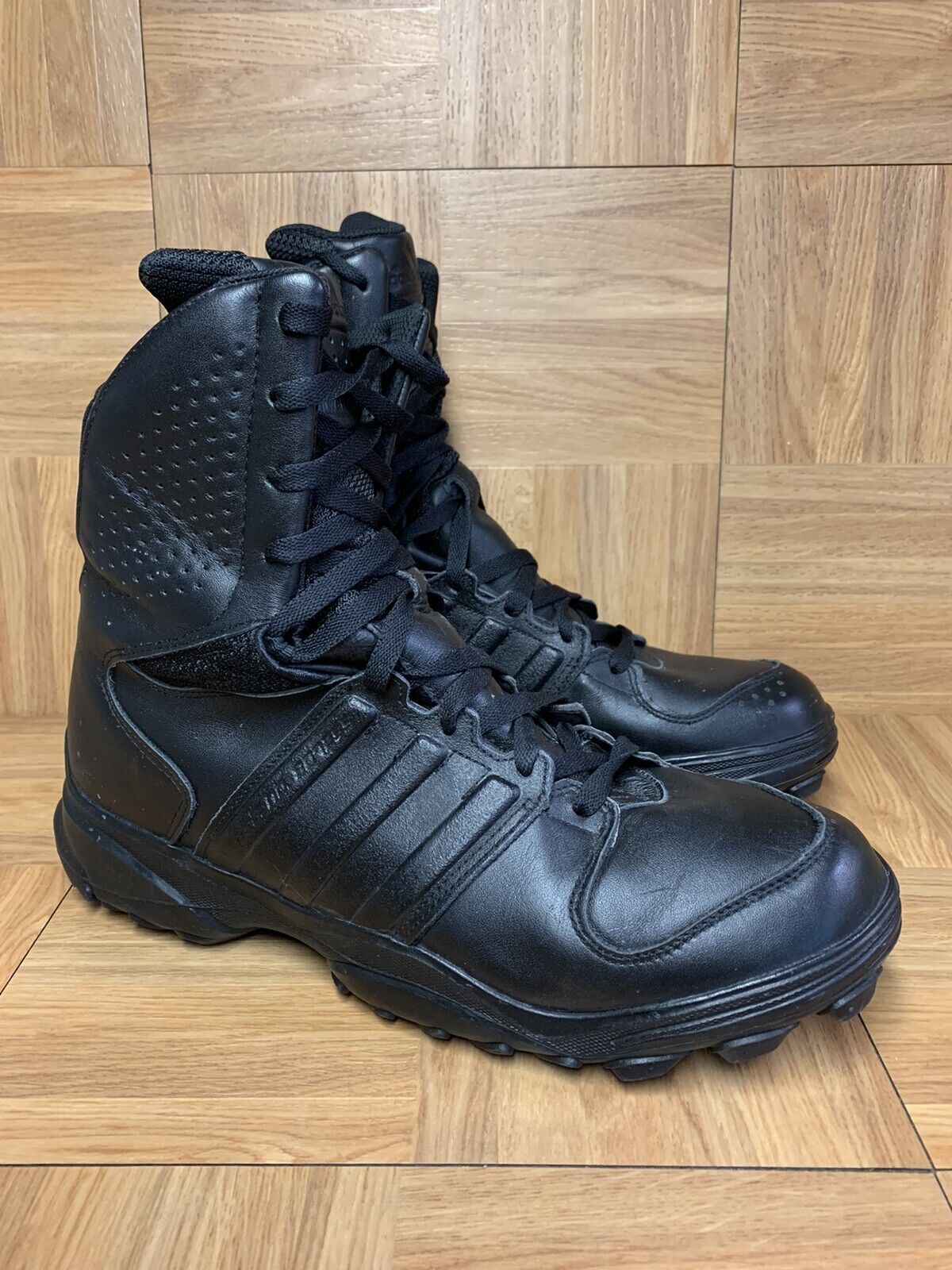 Correctamente Presunto calcular RARE🔥 Adidas GSG 9.2 Boots Swat Black Leather Combat Boots Sz 13 807295  2013 LE | eBay