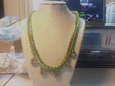 20'' Multi Strand Boxed Chain Thread W/Blue and Green Ribbon MK F & P  04-01-2025