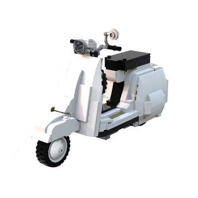 YOUFOY A Motorcycle with an Underbone or Step-through Frame 614 Pieces MOC