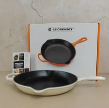 Le Creuset Signature Cast Iron 11.75 Inch Skillet, Meringue  *New*