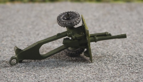 Dinky Green 686 Green 25 Pounder Field Gun fair to good FNQHotwheels U4621 - Picture 6 of 12