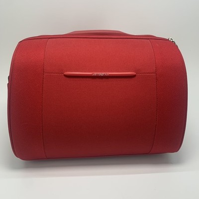 Samsonite Kosmetiktasche rot Stoff Reise Kulturbeutel Kosmetik Beauty Kosmetiktasche
