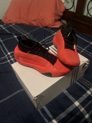 adidas SM Harden Volume 8 Men's Sneakers Red and Black, Size 9.5