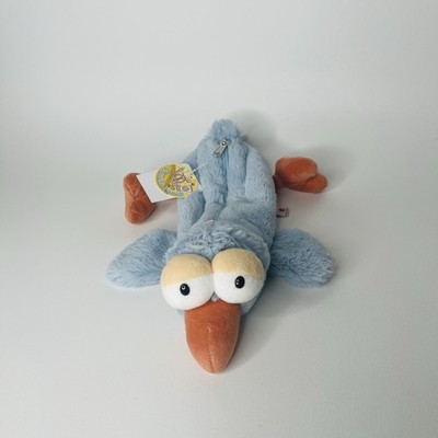 Nici Plush Blue Bird Zipper Pouch NWT