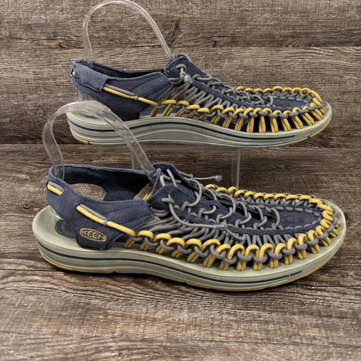 Keen Uneek Sandals Mens 11.5 Blue Excellent Braided Cord Outdoor Hiking 1017844 KEEN M Blue Sandals for Men for sale | eBay main image 2