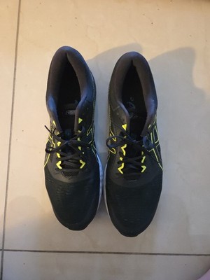 Asics Gel Superion 4 mens shoes Black Yellow Size 14 Pre-owned Exelent 