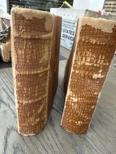 C.R. Gibson Faux Leather Photo Albums Set of 2 Distressed Rustic Decor Craft Lot